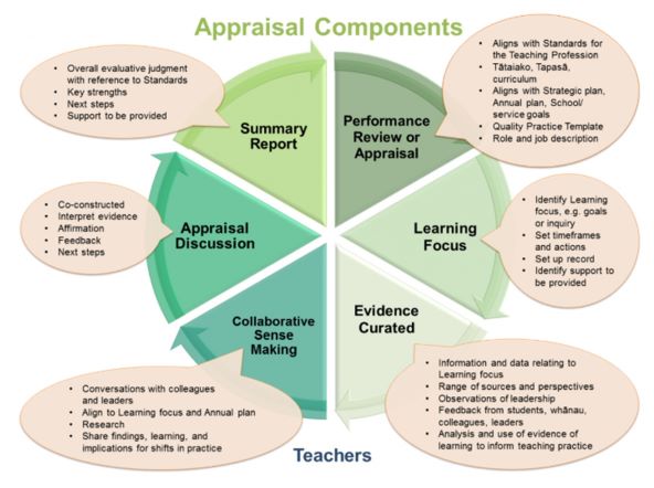 a pie chart of the appraisal system